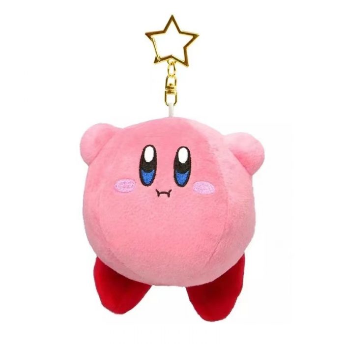Anime Kawaii Cute Cartoon Star Kirby Plush Doll Toy Pendant Pink Girl Heart Bag Pendant Keychain 4 - Kirby Plush