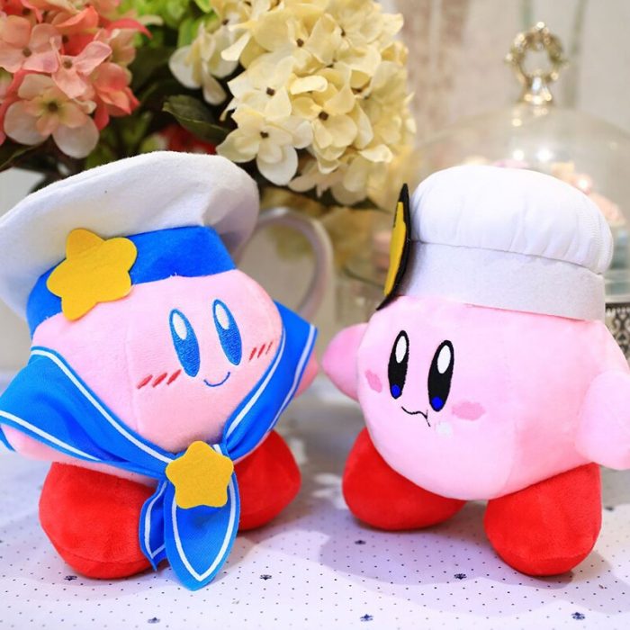 20cm Kawaii Special Pink Game Kirby Plush Keychain Sailor Suit Star Adventure Animal Pendant Soft Stuffed 3 - Kirby Plush