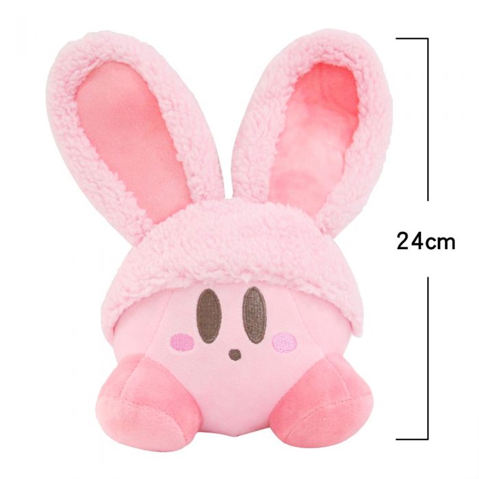 24cm Star Kirby Plush Cartoon Toys Rabbit Ear Stuffed Peluche Great Christmas Birthday For Children Gift 1 - Kirby Plush