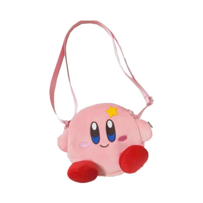 Kawaii Kirby Plush Toy Hand Bag Cartoon Star Kirby Messenger Bag Plush Toy for Girls Birthday 3 - Kirby Plush