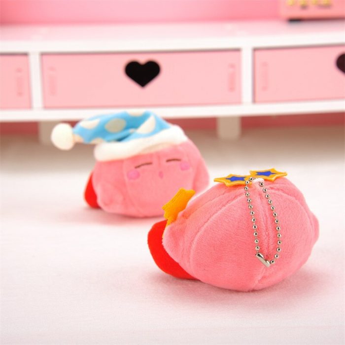 Spot Kawaii Pink Kirby Game Cute Plush Doll Keychain School Bag Pendant Car Pendant Christmas Birthday 2 - Kirby Plush