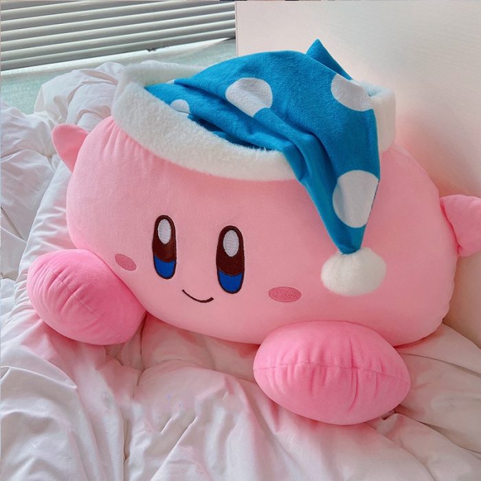 Anime Plush Toy Sleeping Kirbyed Plushies Stuffed Kirbyed doll With Nightcap Japanese Style Pillow Soft Gift 3 - Kirby Plush
