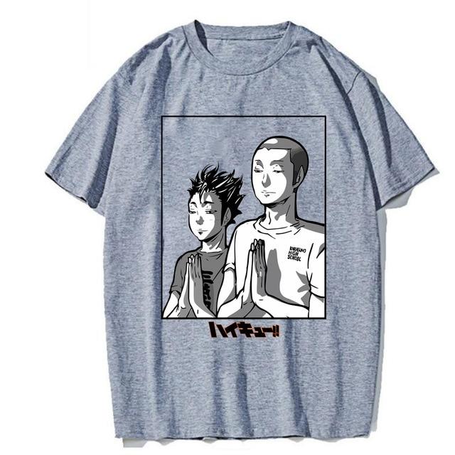 Tshirt Loose Haikyuu HS0911 Gray / XS Official HAIKYU SHOP Merch