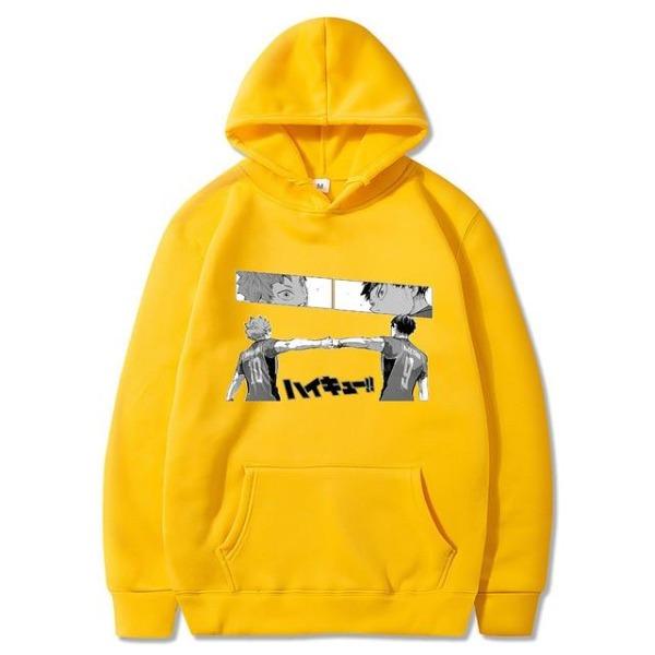 Hoodie Shoyo Kuroo HS0911 Yellow / S Official HAIKYU SHOP Merch