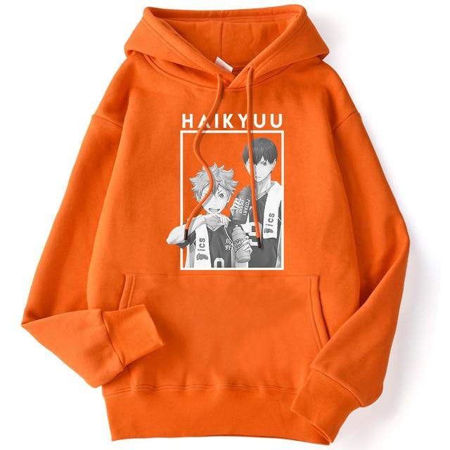 Hoodie Haikyuu !! HS0911 Orange / S Official HAIKYU SHOP Merch