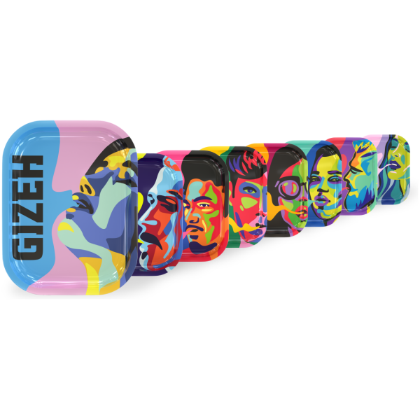 GIZEH Rolling Tray "Faces" {S