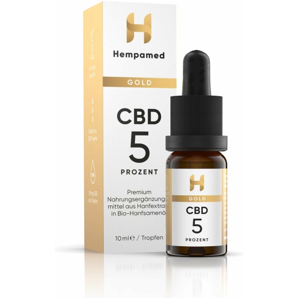 Gold CBD Öl 5% 10ml - Hempamed