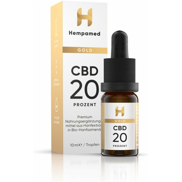 Gold CBD Öl 20% 10ml - Hempamed