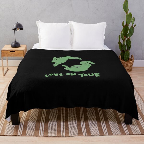 Love On Tour Harry Styles Green Throw Blanket RB2103 product Offical harry styles Merch