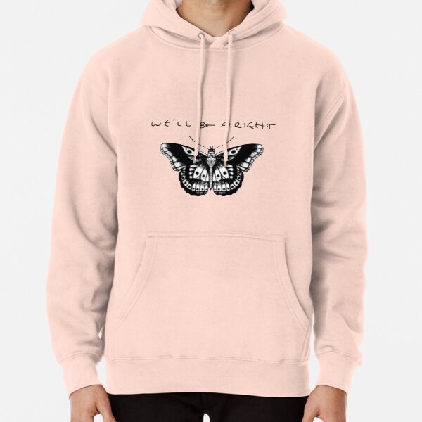 Harry Styles Fine Line Handwriting Butterfly Tattoo Blue Pullover Hoodie RB2103 product Offical harry styles Merch