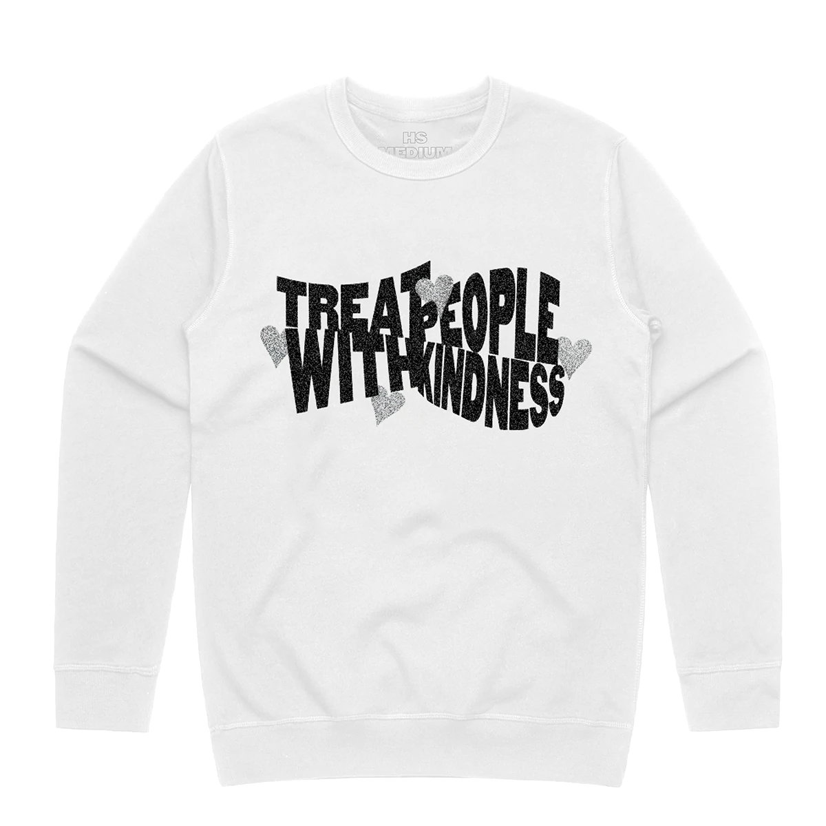 Treat People With Kindness Glitter Crewneck Sweatshirt - Harry Styles Store