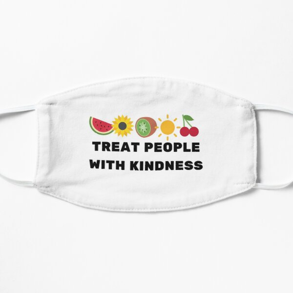 Harry Styles Treat people with kindness Flat Mask RB2103 product Offical harry styles Merch