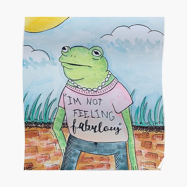 Harry Styles "I'm not feeling fabulous" Frog Poster RB2103 product Offical harry styles Merch