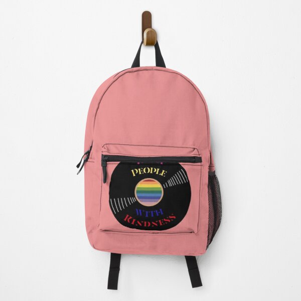 Vinyl - Harry Styles Treat People With Kindness Rainbow (Pride) Backpack RB2103 product Offical harry styles Merch