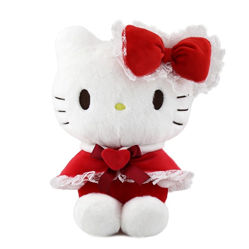 Sanrio Cinnamoroll Kuromi Hello Kitty My Melody Plush Doll Pillow Peluche Toy Kawaii Anime Cartoon Fluffy - Hello Kitty Plush