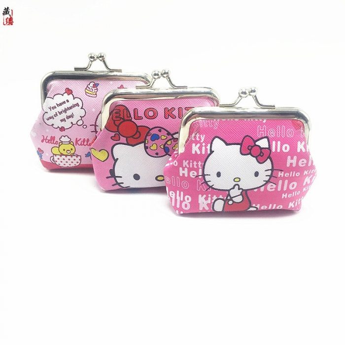 Hello Kitty Cartoon Coin Pouch Purse Sanrio Creative Small Wallet Wholesale My Melody Bags girls purse 1 - Hello Kitty Plush