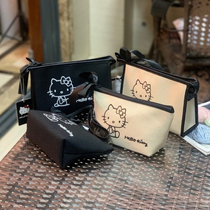 Sanrio Hello Kitty Portable Cosmetic Bag Makeup Case Wash Bag Women Bag Makeup Purse Shopping - Hello Kitty Plush