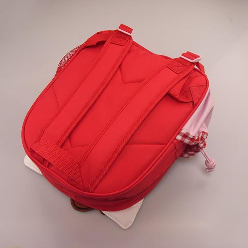 Hello Kitty cartoon print kindergarten school bag cute strawberry bow backpack thickened Oxford girl backpack 2 - Hello Kitty Plush