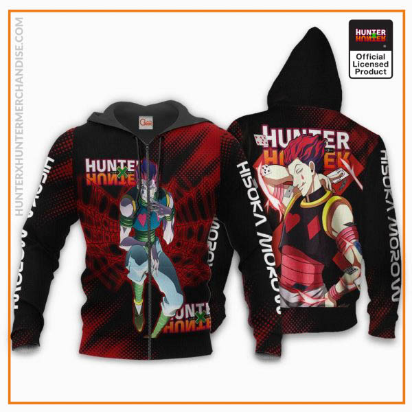 1125 AOP Hunter X Hunter Characters VA Hisoka 1 Zip hoodie font and back n - Hunter x Hunter Store
