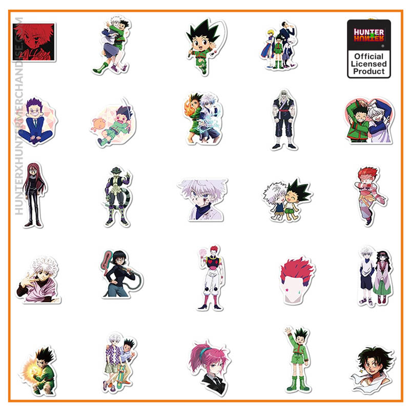 10 30 50pcs Pack Hunter X Hunter Anime Stickers Laptop Bicycle Guitar Skateboard Sticker Kid DIY 3 - Hunter x Hunter Store