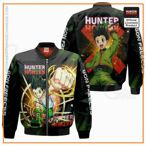 1125 AOP Hunter X Hunter Characters VA Gon 4 Bomber jacket front and back - Hunter x Hunter Store