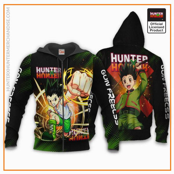 1125 AOP Hunter X Hunter Characters VA Gon 1 Zip hoodie font and back n - Hunter x Hunter Store