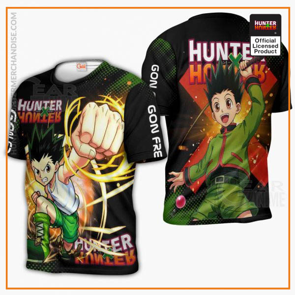 1125 AOP Hunter X Hunter Characters VA Gon 5 tshirt font and back 1 - Hunter x Hunter Store