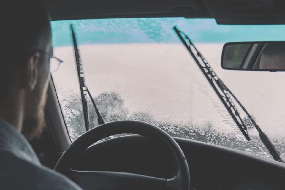 icy windshield