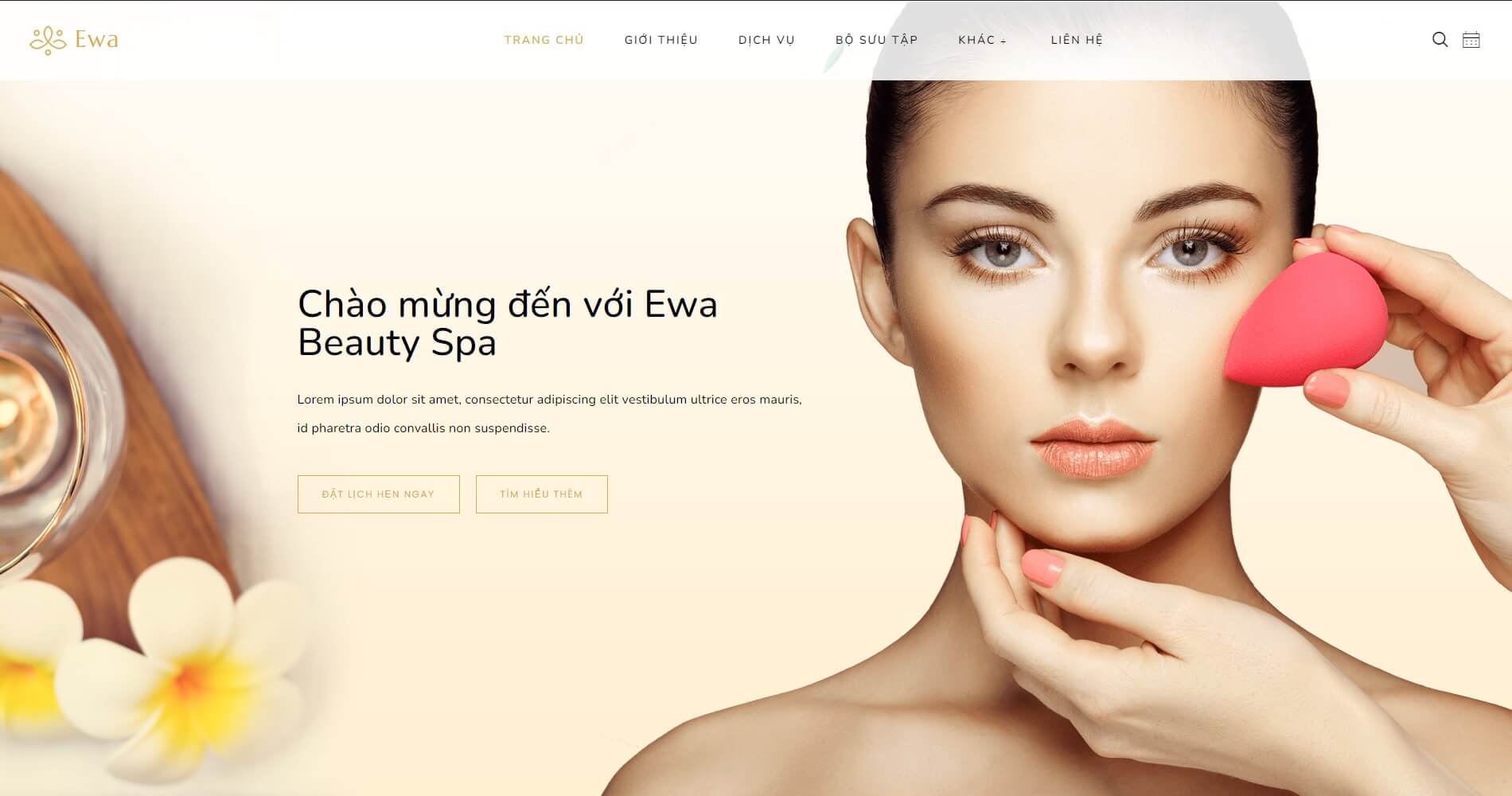 Mẫu 03 Mỹ phẩm