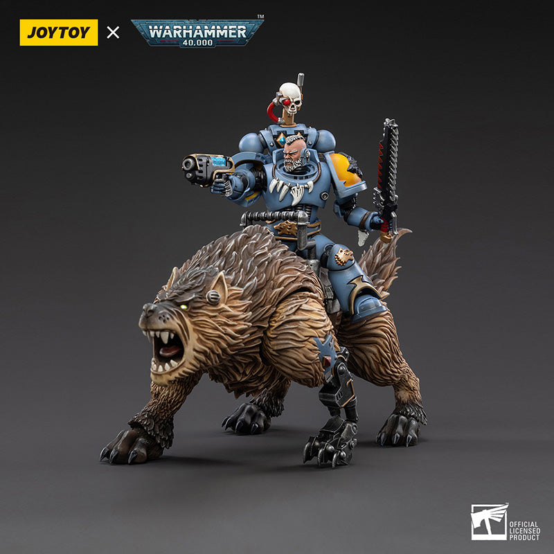 JoyToy 1/18 Warhammer 40K Space Wolves Thunderwolf Cavalry Bjane FM 1411 Default Title Official Joytoy Online Merch