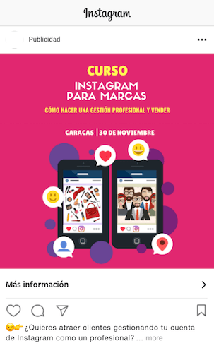 Una captura de pantalla de una aplicación de Instagram con dos personas.