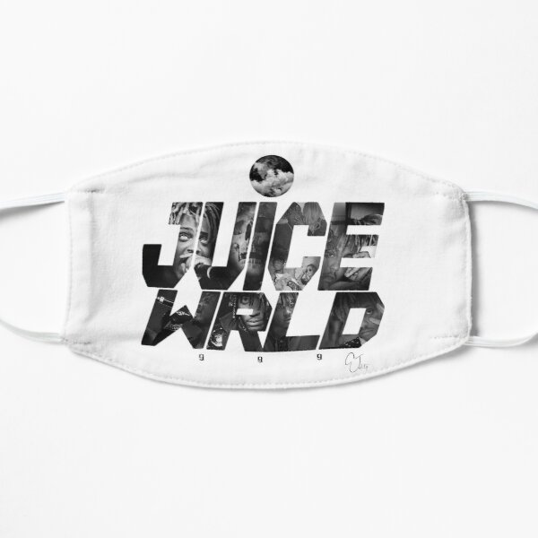 JuiceWRLD text graphic Flat Mask RB0406 product Offical Juice WRLD Merch