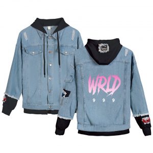 Juice Wrld Denim Vest with Studs