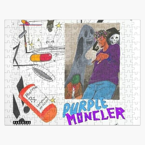JuiceWRLD Purple Moncler Jigsaw Puzzle RB0406 product Offical Juice WRLD Merch