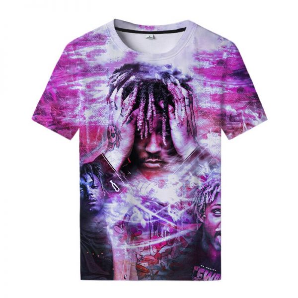 Juice Wrld 3D Print T Shirt Rapper Hip Hop Streetwear Trap Rap Men Women Fashion O 4 - Juice Wrld Store