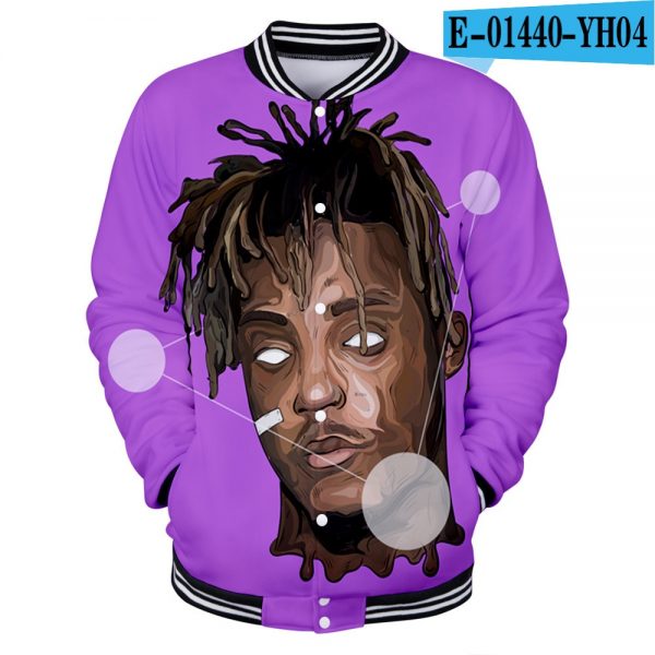Juice Wrld 3D Print College Jacket Sweatshirt - JWM1809