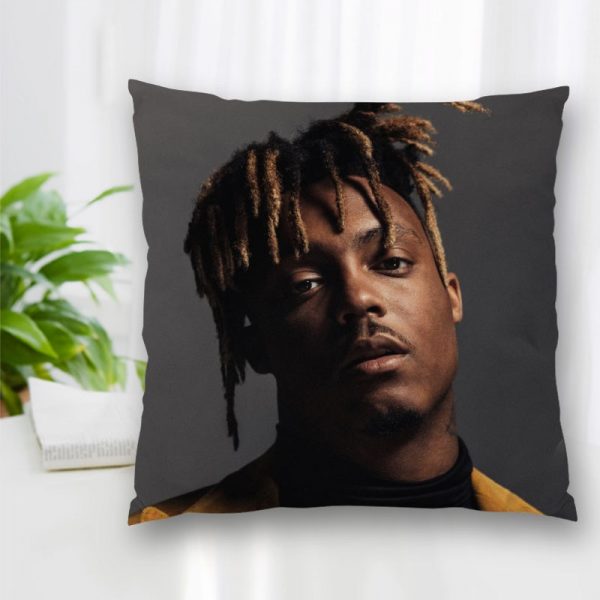Cushion Juice WRLD Rapper Pattern Cover Throw Pillow Case Cushion For Sofa Home Car Decor Zipper 5 - Juice Wrld Store