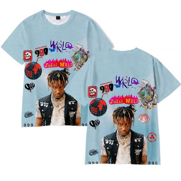 JUICE WRLD 3D T Shirt Men Women Tees Shirts Fashion Printed Rapper Short Sleeve Tops Casual 1 - Juice Wrld Store