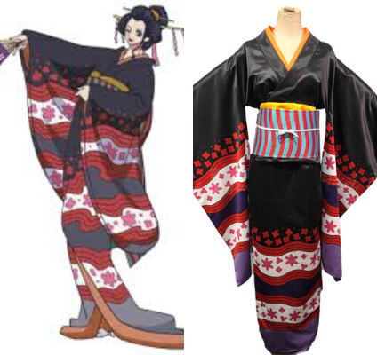 One Piece Nico Robin Kimono Cosplay Costume ANM0608 Women / XXS Official One Piece Merch