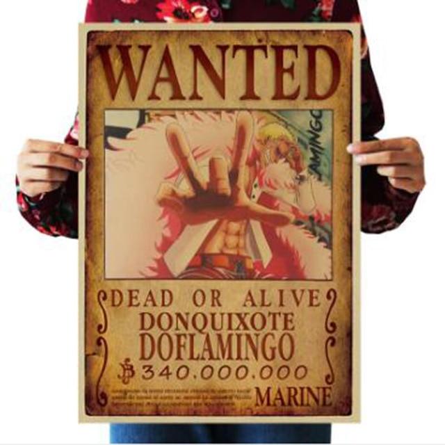 One Piece Dead or Alive Donquixote Doflamingo Wanted Bounty Poster ANM0608 Default Title Official One Piece Merch