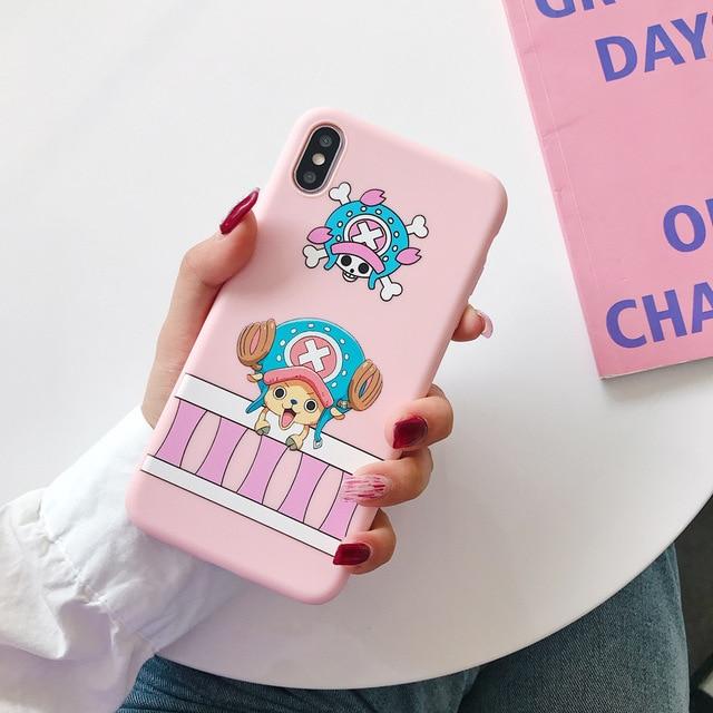 One Piece Pink Tony Tony Chopper iPhone Case ANM0608 For iphone 6 6s Official One Piece Merch