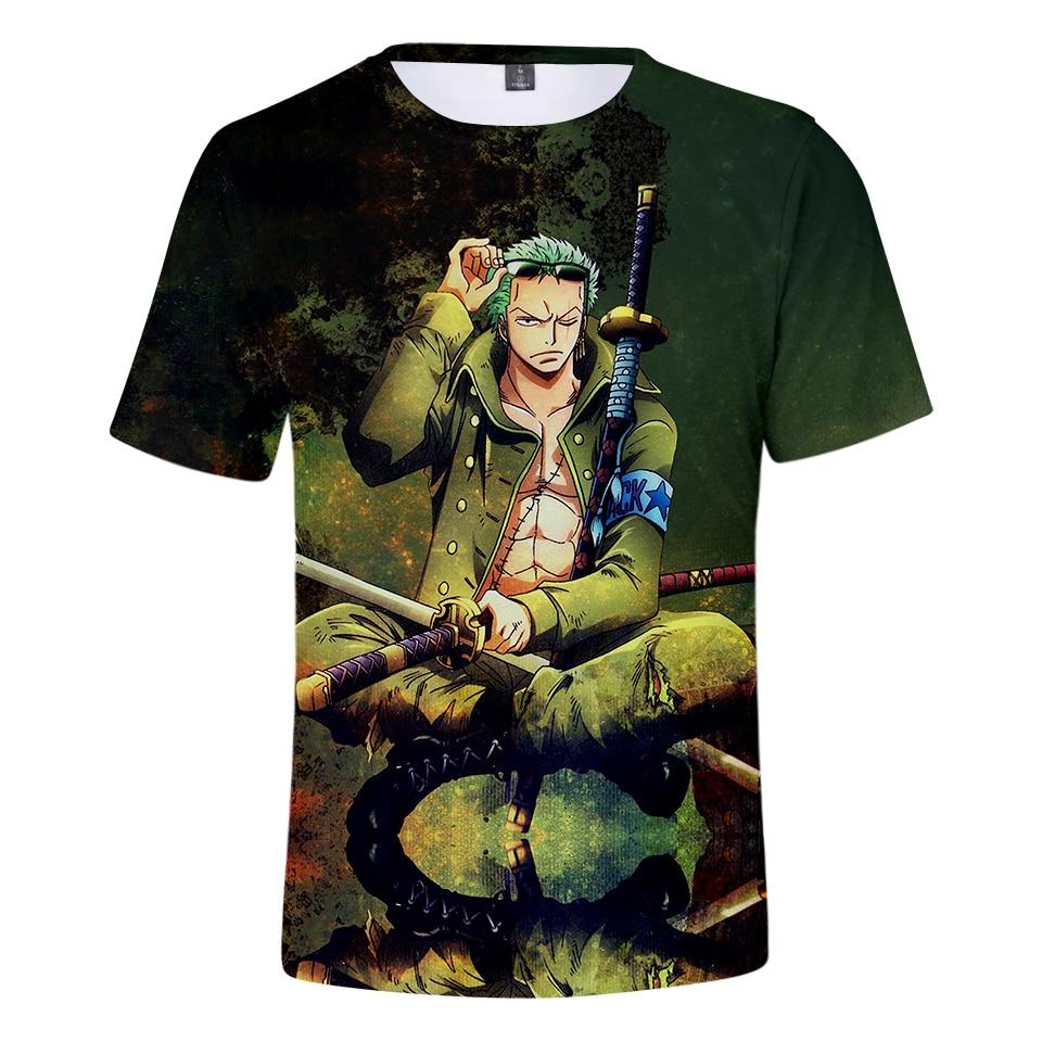 Anime One Piece Bartholomew Kuma Fashion Summer T Shirt Unisex