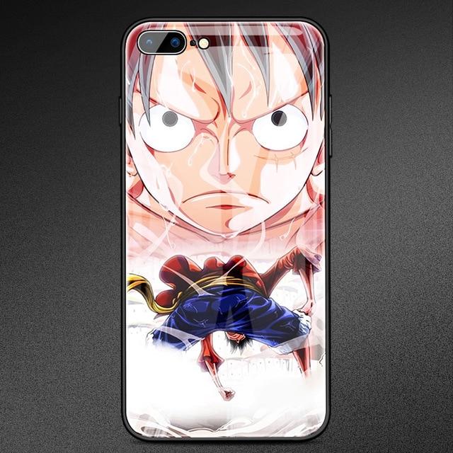 One Piece Warrior Monkey D. Luffy Tempered Glass iPhone Case ANM0608 For iPhone 6 6s Plus Official One Piece Merch