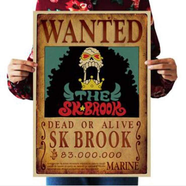 One Piece Dead or Alive Soul King Brook Wanted Bounty Poster ANM0608 Default Title Official One Piece Merch