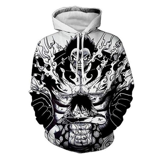 One Piece Monkey D. Luffy Gear 4 Hoodie ANM0608 M Official One Piece Merch