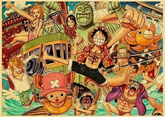 Straw Hat Crew Vacation One Piece Poster OMS0911