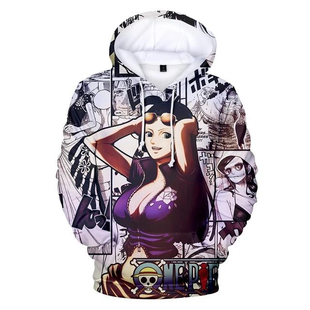 One Piece Boa Hancock Cleavage Hoodie ANM0608 XXS Official One Piece Merch