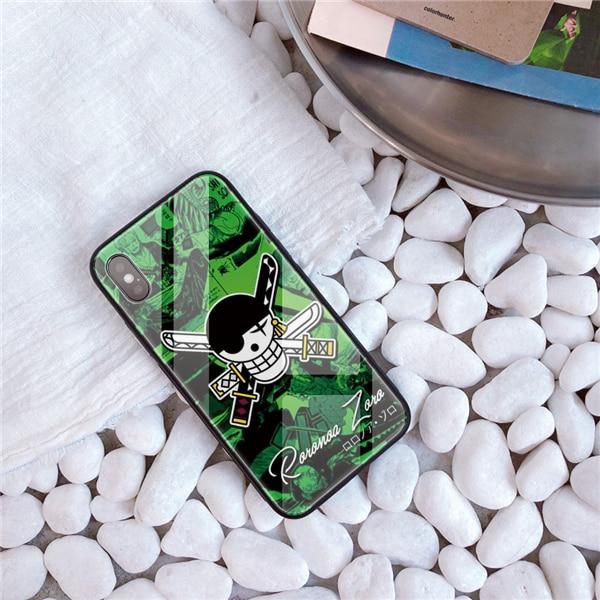 One Piece Green Roronoa Zoro Jolly Roger iPhone Case ANM0608 For iphone 5 5S SE Official One Piece Merch