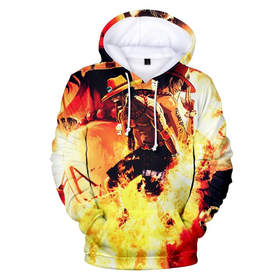 Portgas D. Ace Sound of Fire Burning Hoodie ANM0608 XXS Official One Piece Merch