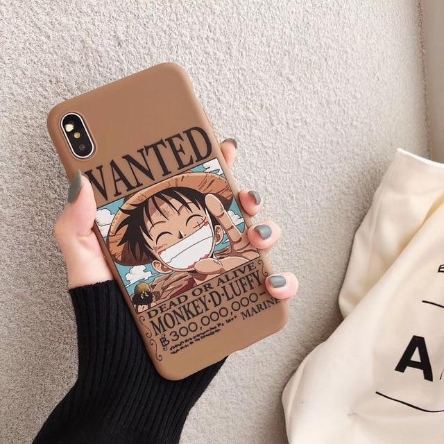One Piece Dead or Alive Monkey D. Luffy Wanted iPhone Case ANM0608 For iPhone 6 6S Plus Official One Piece Merch